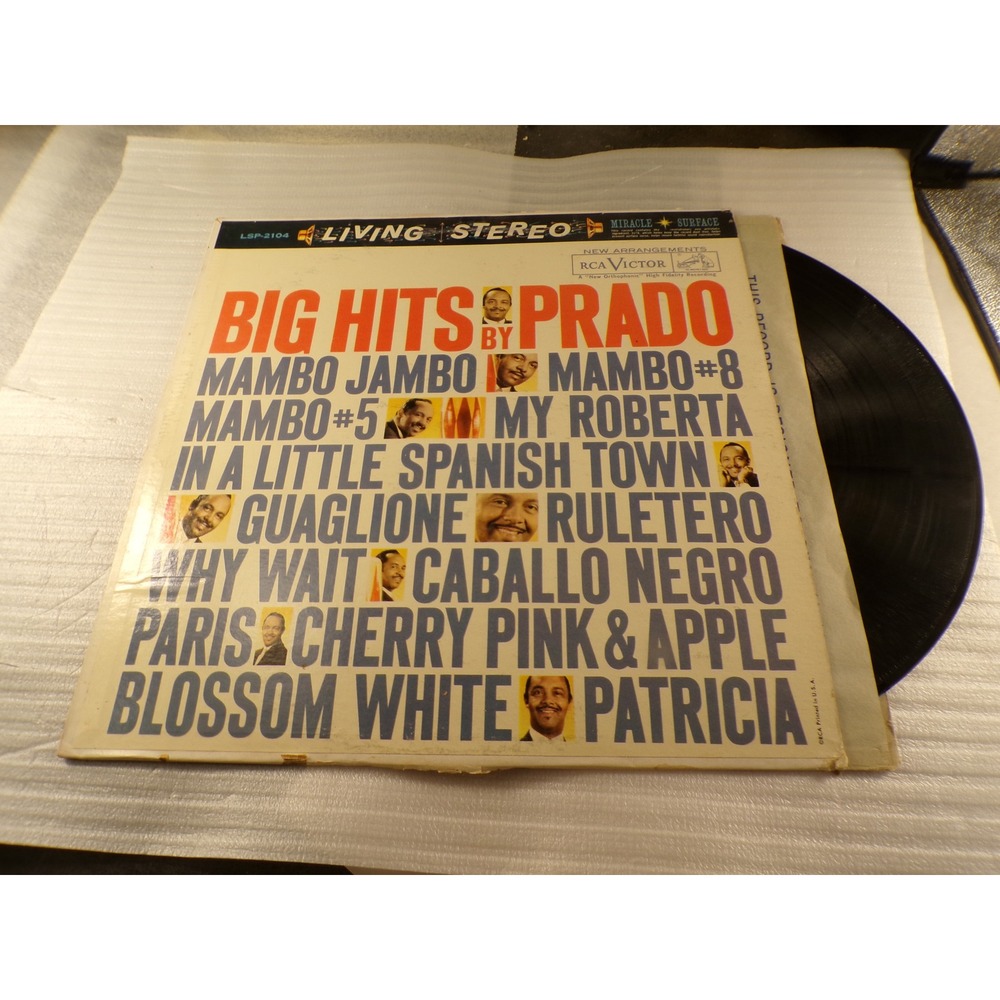 Perez Prado Big Hits by Prado Vinyl LP Living Stereo 1960 RCA Victor LSP-2104